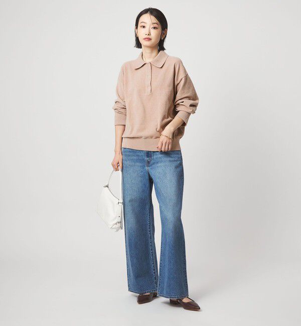 UNITED ARROWS green label relaxing「モールヤーン ポロニット プルオーバー ウォッシャブル」|ニット・セーター|