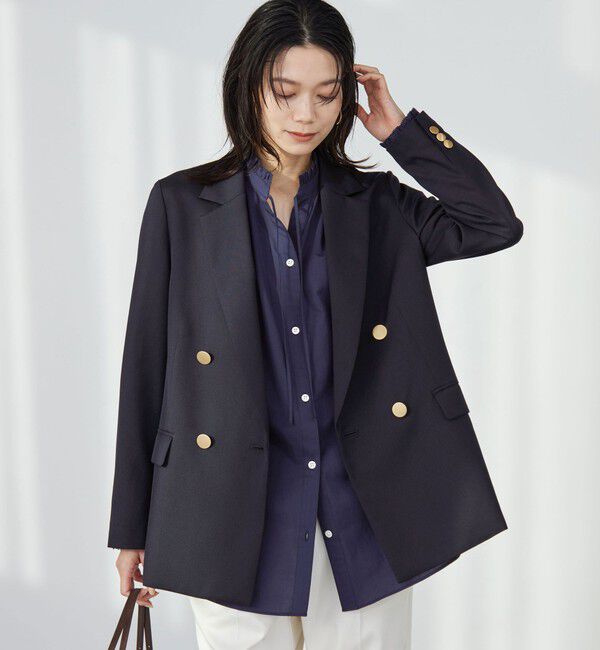 UNITED ARROWS green label relaxing「［size SHORTあり］Greed グリード ダブル ジャケット ウォッシャブル」|テーラードジャケット|