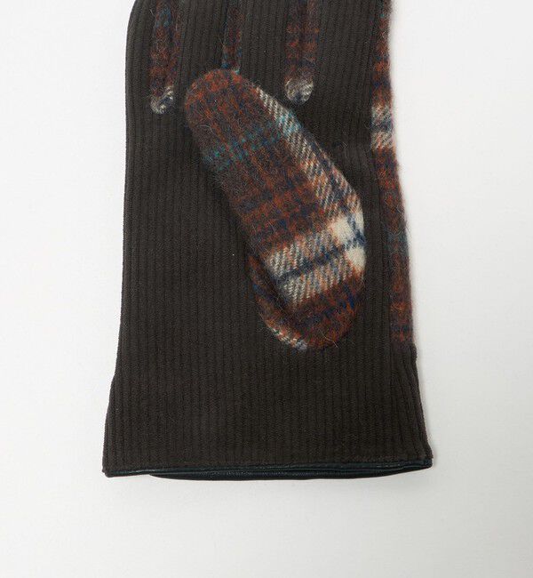 UNITED ARROWS green label relaxing「コーデュロイ チェック グローブ 手袋 -スマートフォン対応-」|手袋|