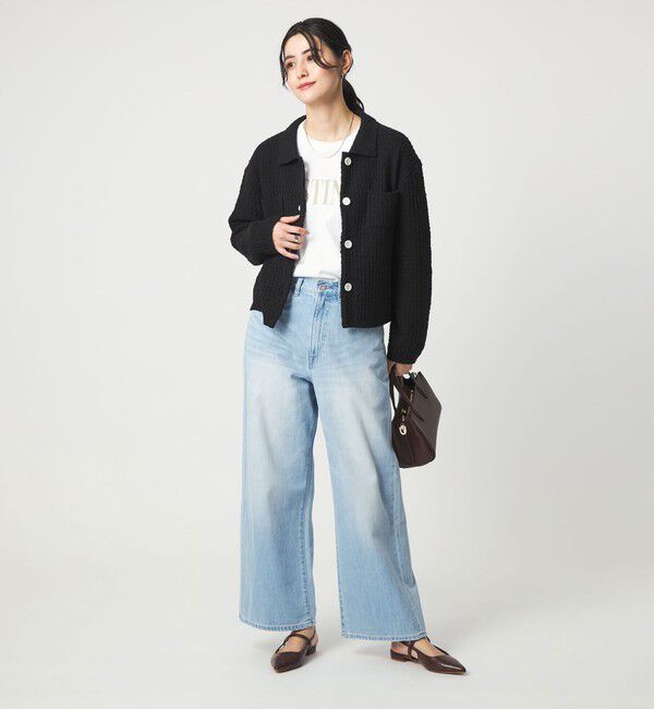 UNITED ARROWS green label relaxing「ブークレ ポロニット カーディガン ウォッシャブル」|カーディガン|