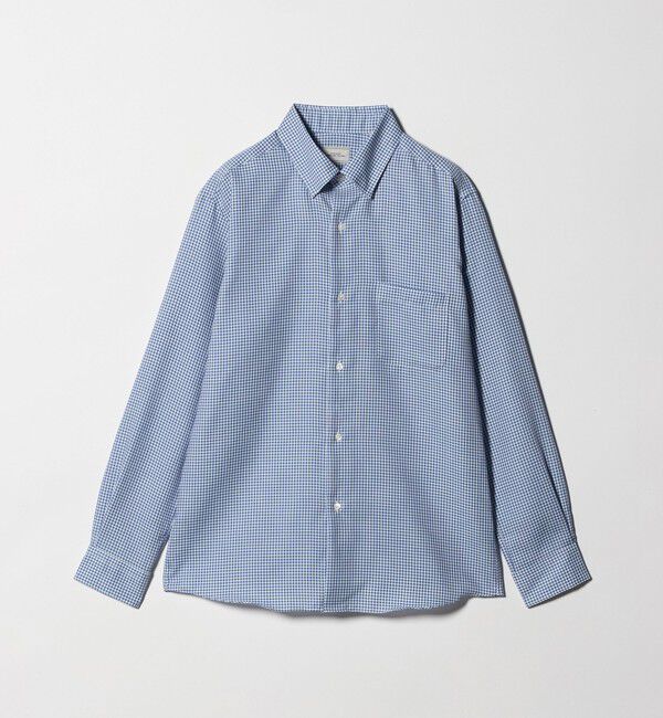 UNITED ARROWS green label relaxing「エブリット コットンオックス ギンガムチェック スナップ ボタンダウン シャツ -イージーアイロン-」|シャツ・ブラウス|