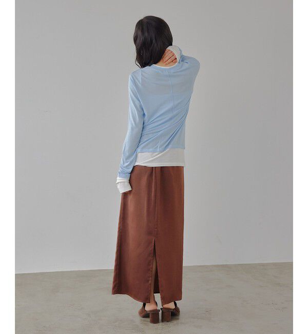 EMMEL REFINES「＜EMMEL REFINES＞EM ワッシャーVTG イージーサテンスカート」|スカート|