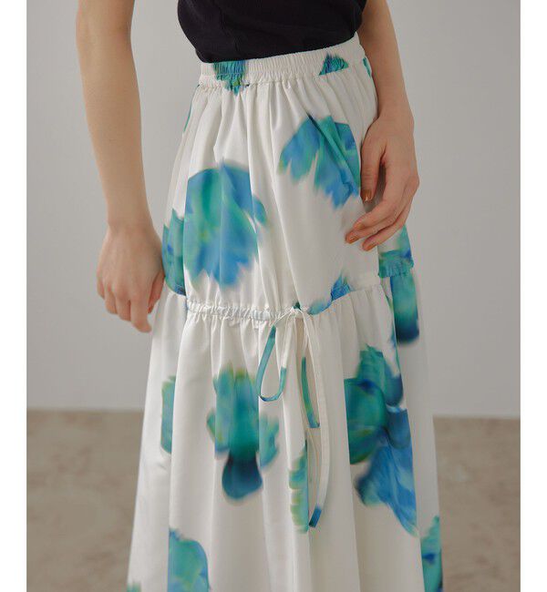 EMMEL REFINES「＜EMMEL REFINES＞EM ビッグフラワー ギャザー フレアスカート」|スカート|