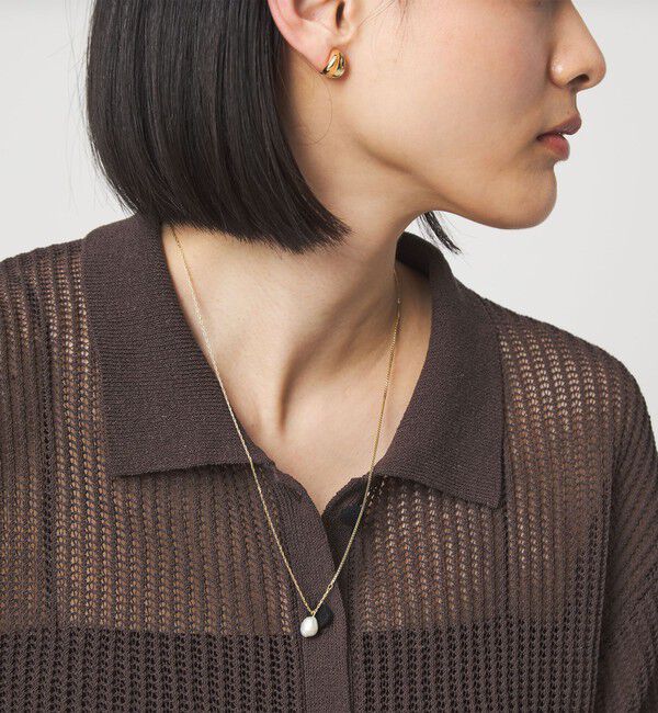 UNITED ARROWS green label relaxing「淡水パール スライドネックレス」|ネックレス|GOLD