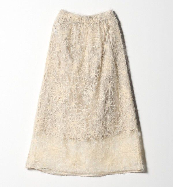 BEAUTY&YOUTH UNITED ARROWS「【WEB限定】エンブロイダリー チュールギャザースカート」|スカート|