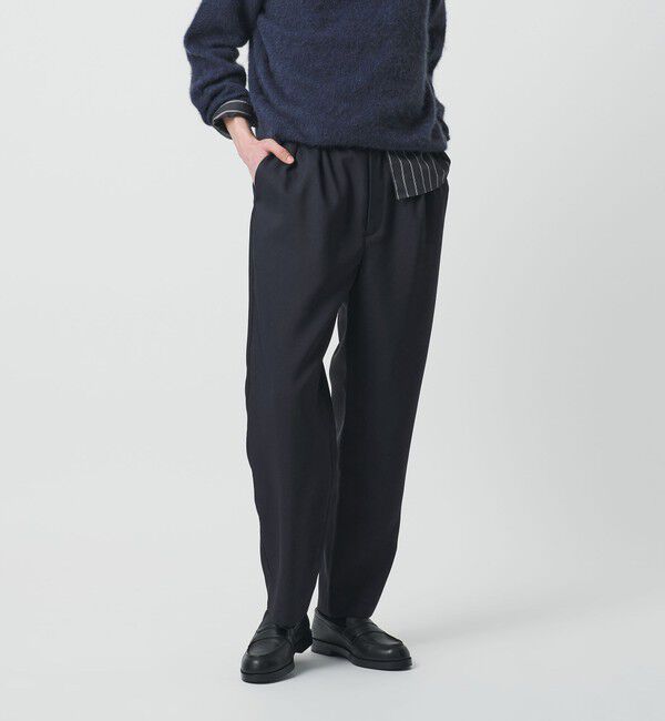 BEAUTY&YOUTH UNITED ARROWS「HOLLOW バルーン イージーパンツ 手洗い可能」|チノ|NAVY