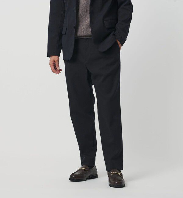 BEAUTY&YOUTH UNITED ARROWS「エコフルフラン 1プリーツ テーパード パンツ NO.5 セットアップ対応」|チノ|