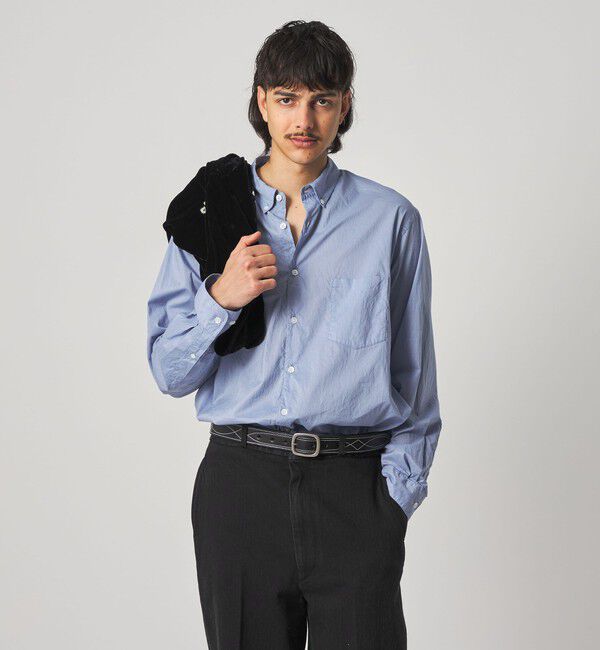 STEVEN ALAN「＜Steven Alan＞ リバティ ソリッド シングルニードル シャツ LOOSE」|シャツ・ブラウス|