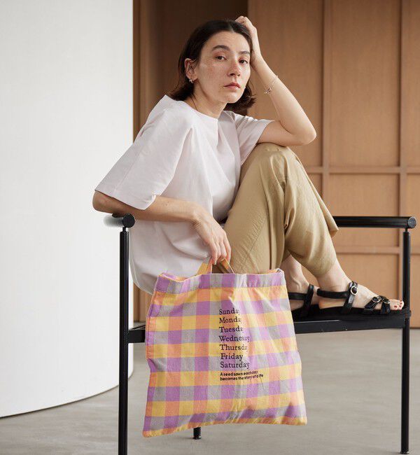 BEAUTY&YOUTH UNITED ARROWS「【別注】＜beej＞チェック 2WAY ワンショルダーバッグ」|トートバッグ|PINK