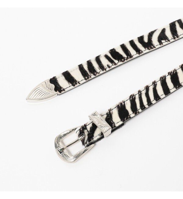 Ray BEAMS 「ART-BROWN / ヘアー カーフ ベルト」|ベルト|