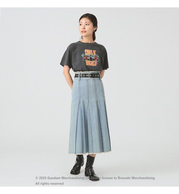 Ray BEAMS 「デニム タック ミディアム スカート」|スカート|