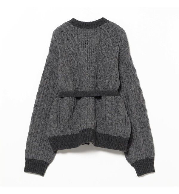 BEAMSBOY「3ゲージ 2トーン アラン カーディガン」|ニット・セーター|