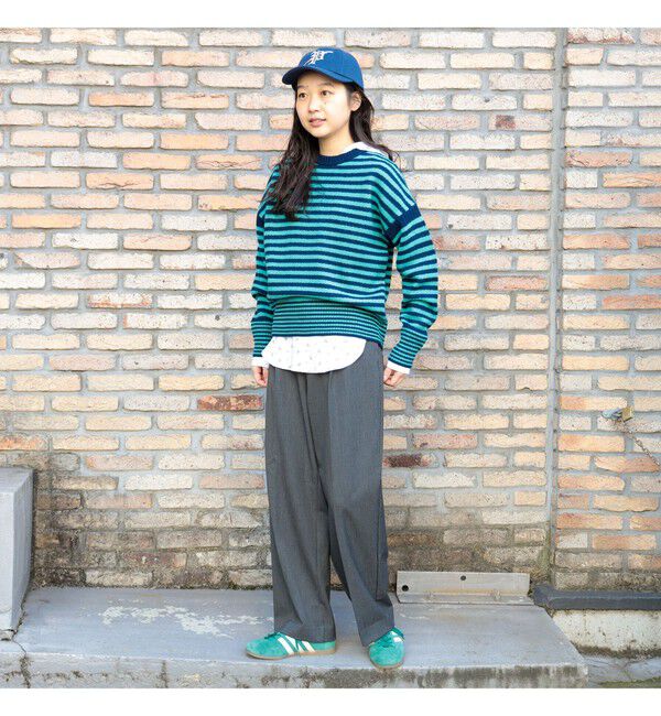 BEAMSBOY「7ゲージ ボーダー クルー ニット」|ニット・セーター|