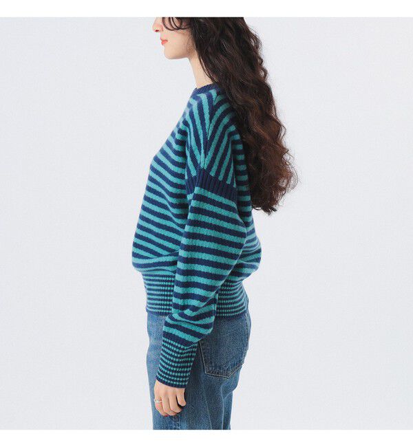 BEAMSBOY「7ゲージ ボーダー クルー ニット」|ニット・セーター|