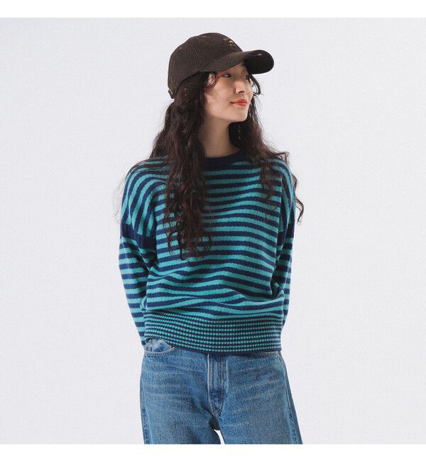 BEAMSBOY「7ゲージ ボーダー クルー ニット」|ニット・セーター|