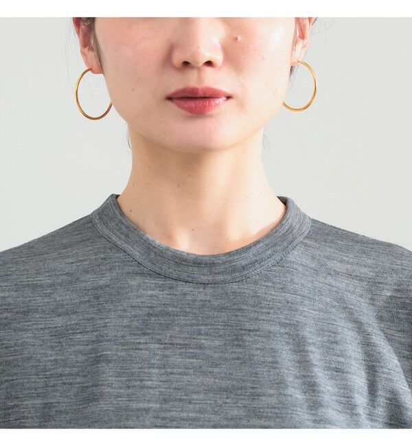 Demi-Luxe BEAMS 「【別注】スタイリスト佐藤佳菜子 &times; SLOANE / ウール混 クルーネック  Tシャツ」|Tシャツ・カットソー|