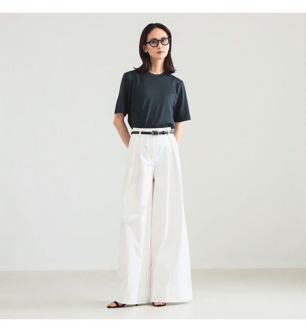 Demi-Luxe BEAMS 「【別注】スタイリスト佐藤佳菜子 &times; SLOANE / ウール混 クルーネック  Tシャツ」|Tシャツ・カットソー|