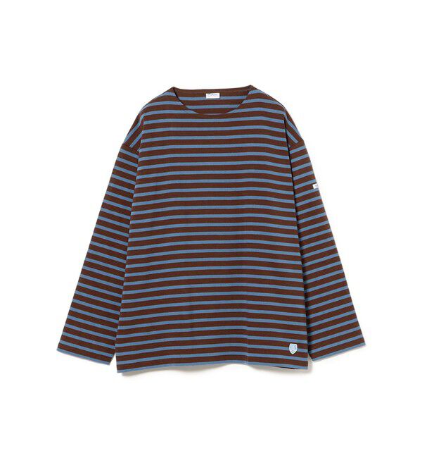 BEAMS「Orcival / Cotton Lourd ワイド バスクシャツ」|Tシャツ・カットソー|