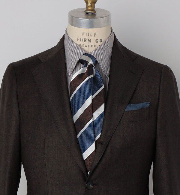 SHIPS「SHIPS: スナゴ/レップ ワイド ストライプ ネクタイ」|ネクタイ・蝶ネクタイ|