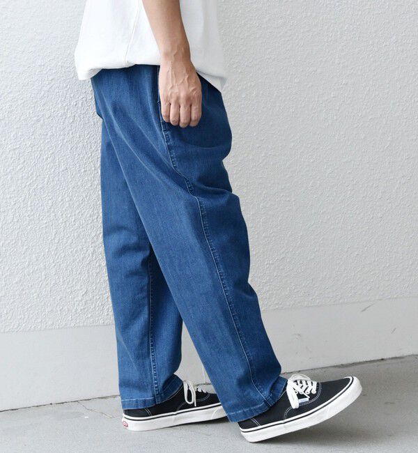 SHIPS any「【SHIPS any別注】GRAMiCCi: オーガニックコットン ルーズテーパード ストレッチ デニム パンツ◆」|デニム|