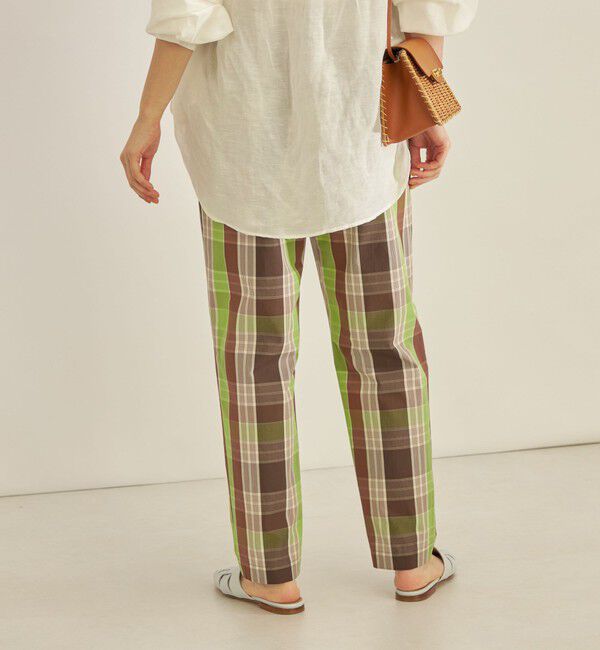 SHIPS for women「〈手洗い可能〉先染め チェック タイプライター パンツ◇」|その他|