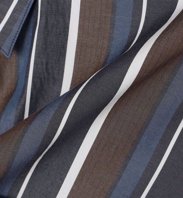 SHIPS any「SHIPS any: オーバーサイズ レギュラーカラー チェック／ストライプ 長袖 シャツ◇」|シャツ・ブラウス|