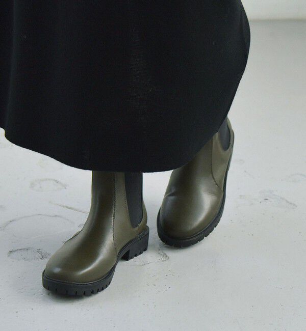 quaranciel「quaranciel: トラック ソール サイドゴア ブーツ」|ショートブーツ|