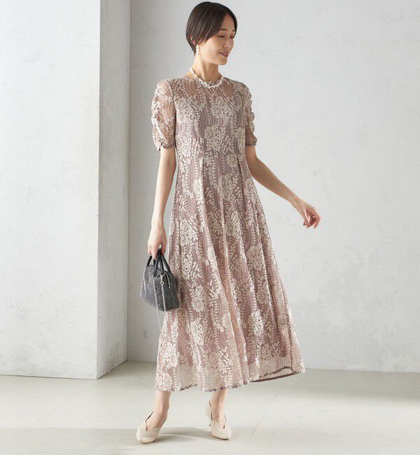 SHIPS for women「little black: パールモチーフ ウェーブ カット パンプス」|パンプス|