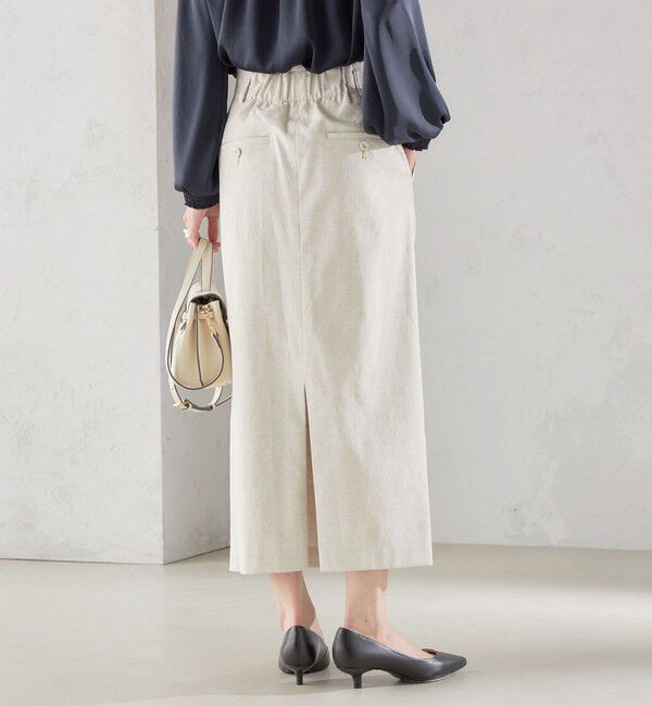 SHIPS for women「〈手洗い可能 / UVカット〉ドライ オックス タック タイト スカート ◇」|スカート|