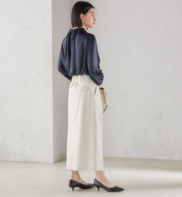 SHIPS for women「〈手洗い可能 / UVカット〉ドライ オックス タック タイト スカート ◇」|スカート|