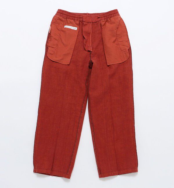 SHIPS「BATEAUX DE SHIPS: リネン ガーメントダイ ワイド イージーパンツ」|チノ|