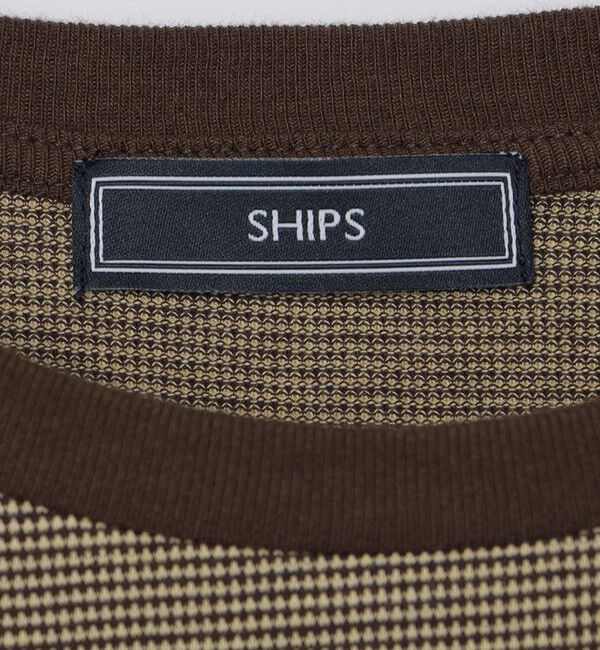 SHIPS「SHIPS: バーズアイ クルーネック Tシャツ」|Tシャツ・カットソー|