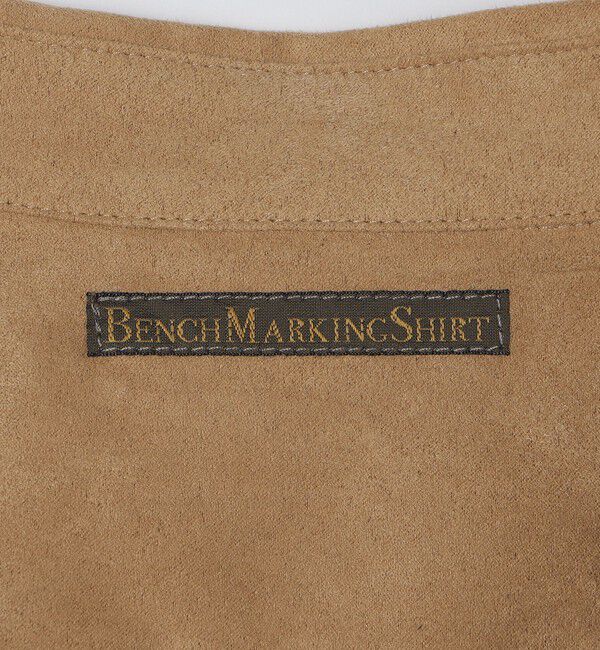 SHIPS「BENCH MARKING SHIRT: スキッパー ポリエステル フェイクスエード シャツ」|シャツ・ブラウス|