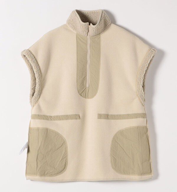 SHIPS any「SHIPS any:〈洗濯機可能〉ボア フリース スタンド ベスト」|ダウンベスト・ベスト|
