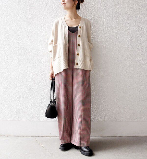 SHIPS any「SHIPS any:〈洗濯機可能〉ガンクラブ チェック サロペット パンツ」|オールインワン|