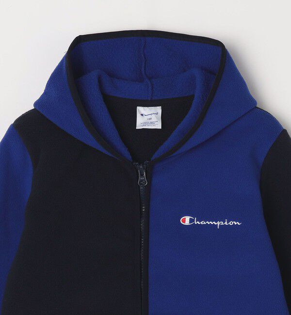 SHIPS any「Champion:〈洗濯機可能〉フリース ジップ フード ジャケット<KIDS>」|ブルゾン・スタジャン|