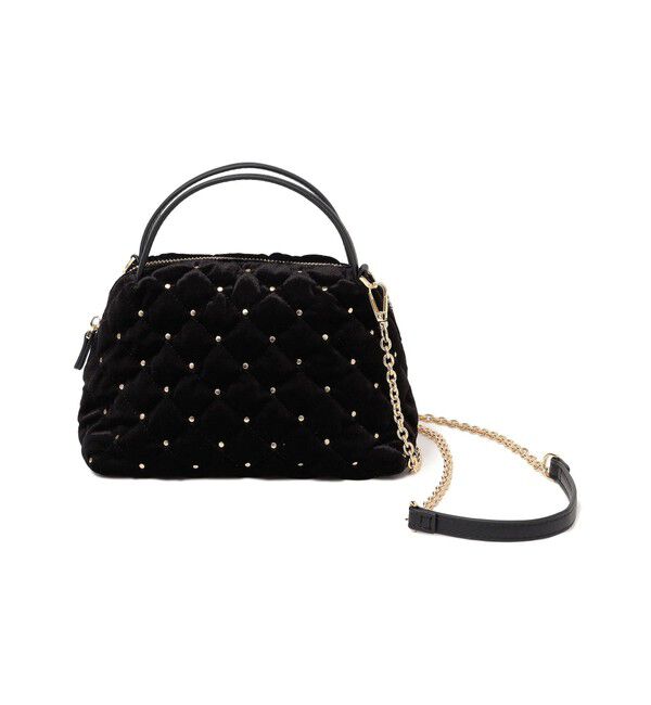 SHIPS for women「ポリエステル ベロア キルティング バッグ」|ショルダー・メッセンジャー|