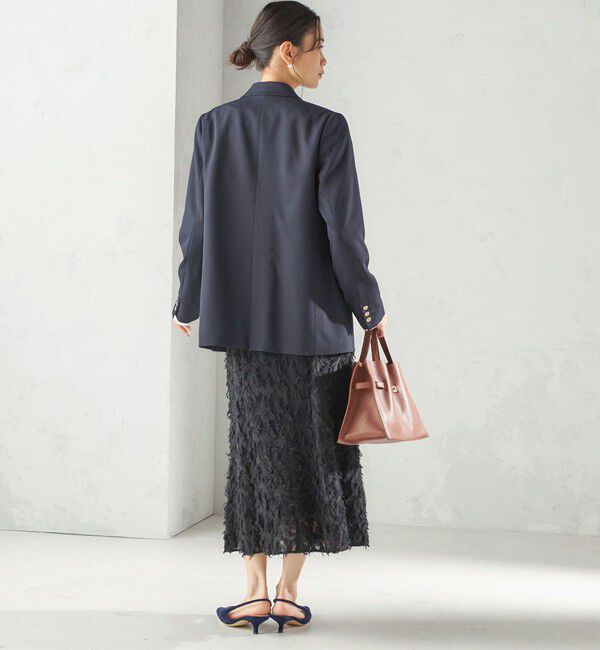 SHIPS for women「〈手洗い可能〉シアー カット ジャカード フレア スカート（セレモニー対応可）」|スカート|