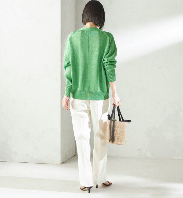 SHIPS for women「〈手洗い可能〉ブライト ペーパー Vネック ニット カーディガン」|カーディガン|