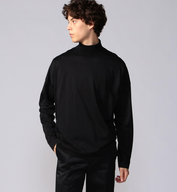CABaN「CABaN コットン モックネックロングスリーブプルオーバー」|Tシャツ・カットソー|