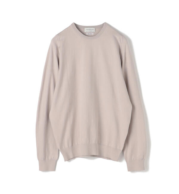 TOMORROWLAND MENS「スビンコットン クルーネックプルオーバー」|ニット・セーター|13 ライトグレー