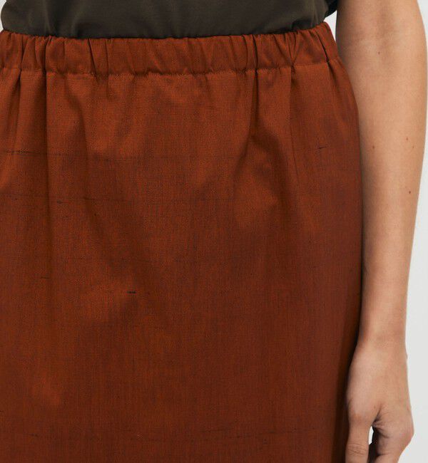 CABaN「シルクネップストレッチ ロングスカート」|スカート|