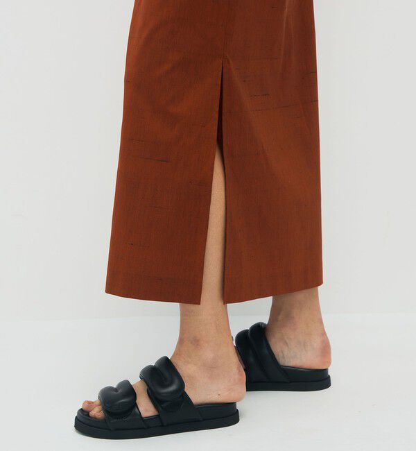 CABaN「シルクネップストレッチ ロングスカート」|スカート|