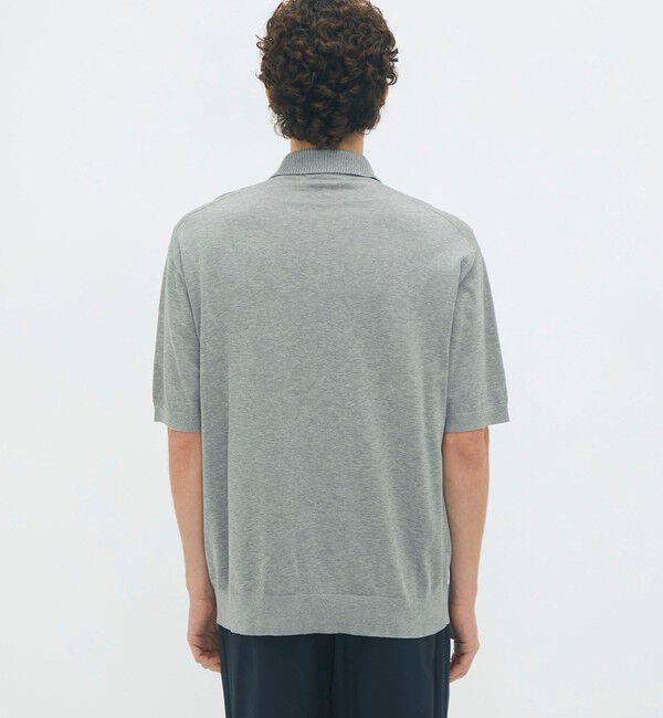 CABaN「コットン ポロニットプルオーバー」|ニット・セーター|