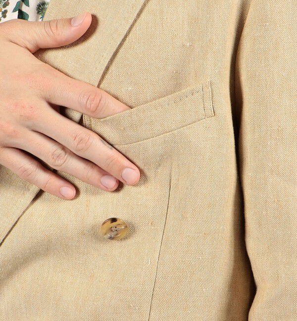 CABaN「CABaN アイリッシュリネン ダブルブレストジャケット」|テーラードジャケット|