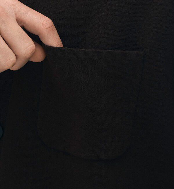 CABaN「CABaN コットンカシミヤ ポケットクルーネックカーディガン」|ニット・セーター|