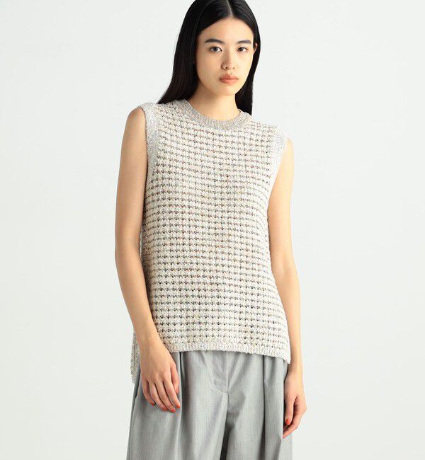 BACCA「ネップツイード ベスト」|ニット・セーター|