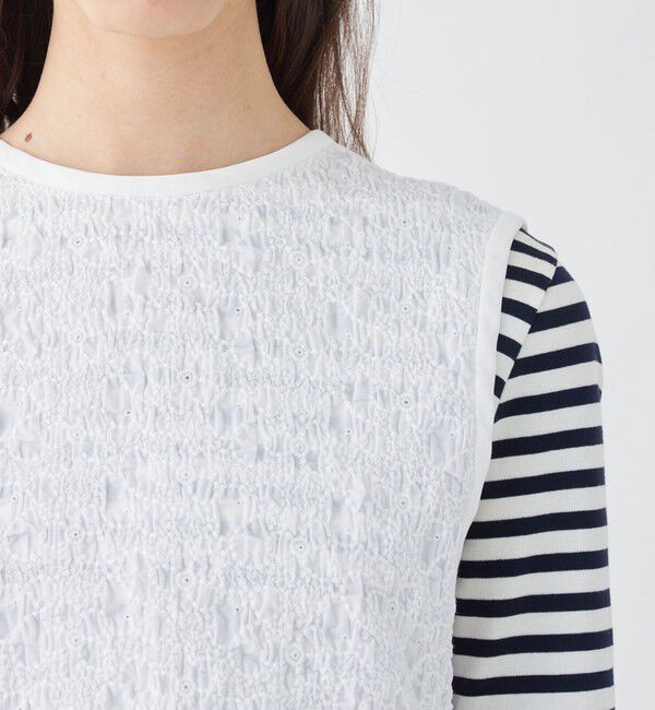 TOMORROWLAND collection「シャーリングフラワー フロンタブルトップス」|その他|