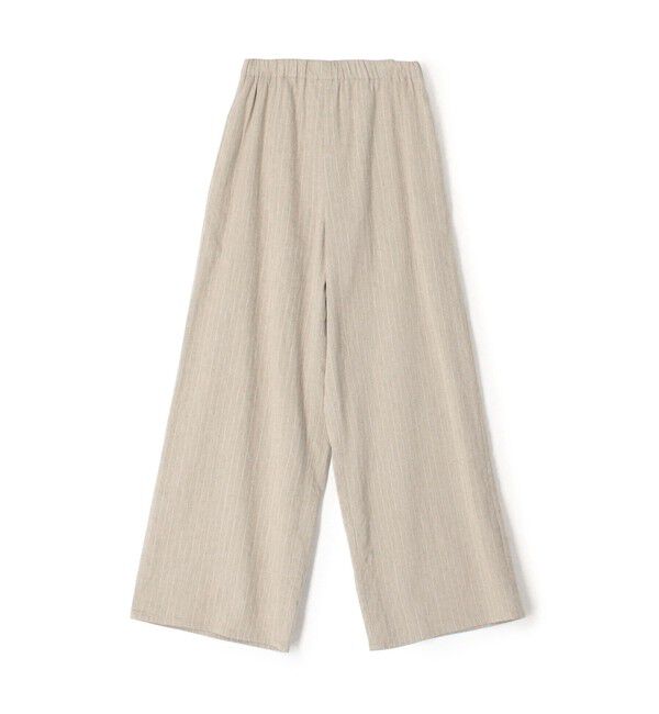GALERIE VIE「コットンリネンストレッチ イージーワイドパンツ」|その他|42 ライトベージュ系