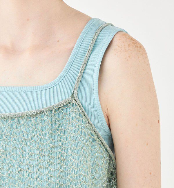 Ballsey「コーティングリネンポリエステル ドールキャミソール」|キャミソール|